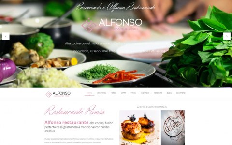 Páginas web para restaurantes