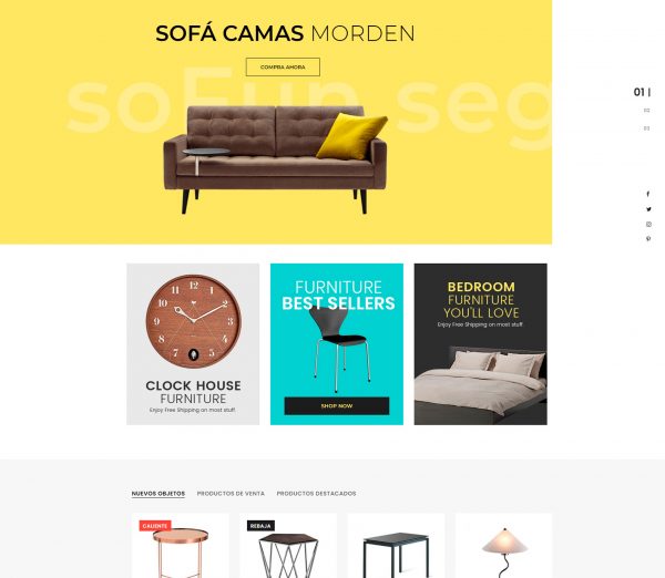Página web para muebles