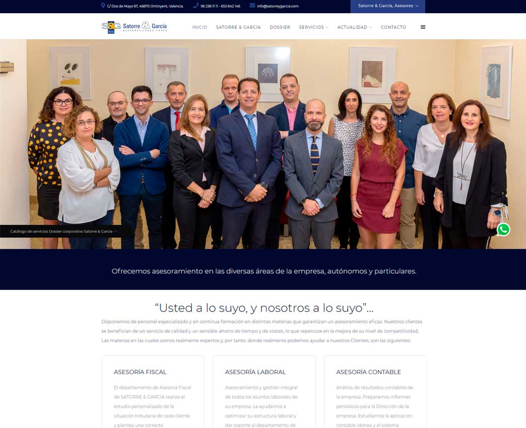 Diseño web para asesorías, despachos abogados