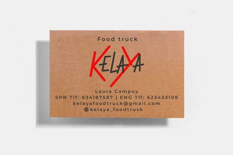 Tarjeta corporativa para food truck