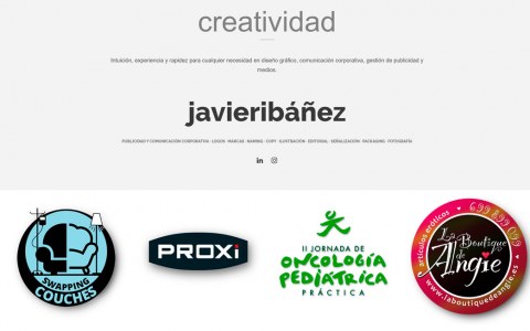 Página web para diseñadores, fotógrafos, freelance