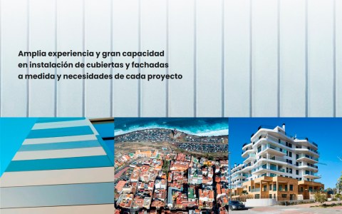 Diseño de página web para empresa instalación fachadas, cubiertas