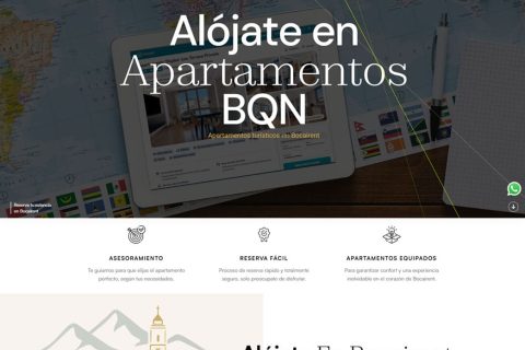 Diseño de página web para apartamentos vacacionales en el interior de Valencia