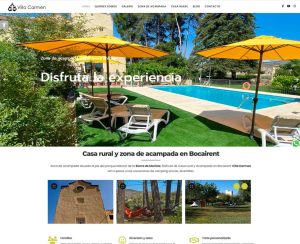 Diseño web para turismo rural, campings y zonas de acampada