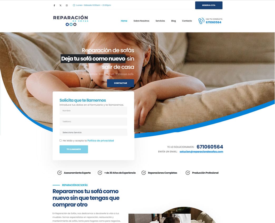 Creación de página web para empresa